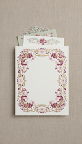 Blush Veil wedding invitation card